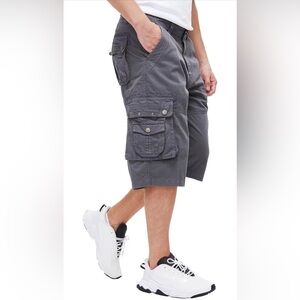 Men's Capri Long Twill Cargo Shorts